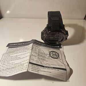 Black Digital Sports Watch